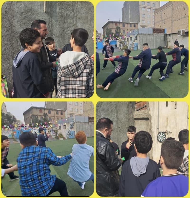 روز بدون کیف در مدرسه دبستان غیر دولتی گلهای قرآن مدیر: آقای سیف